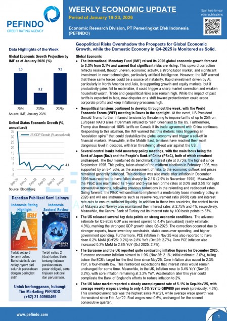 Fourth Week of January 2026